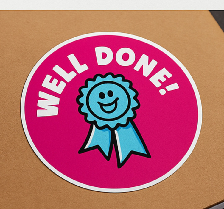 Autocolante para crianças conjunto de parabéns - TenStickers