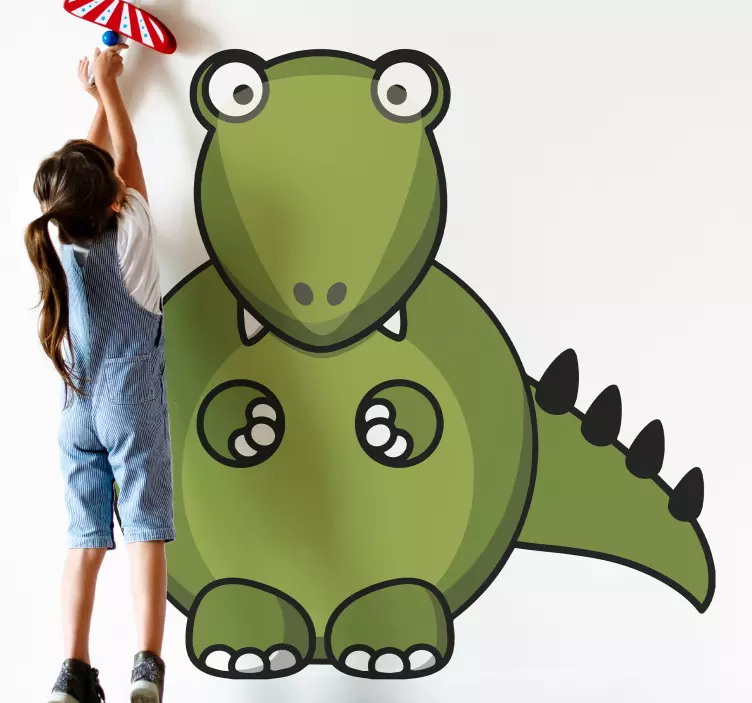 Autocolante para crianças dinossauro alegre - TenStickers