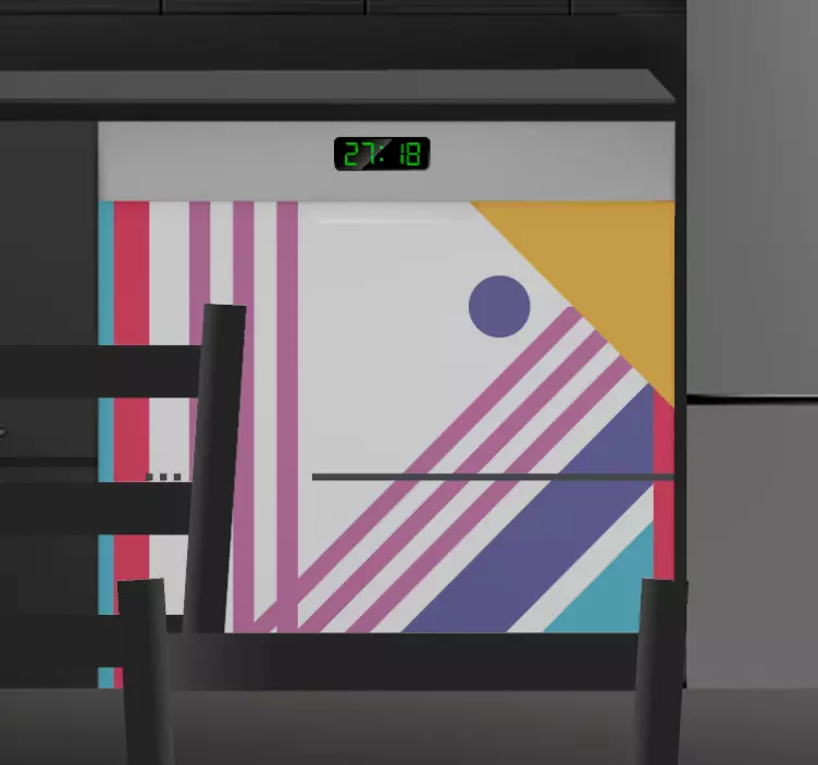 Vinil  para eletrodomésticos figuras abstratas - TenStickers