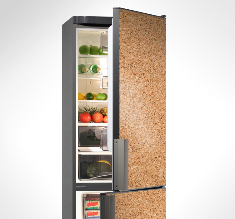 Autocolante para frigorífico a imitar cortiça - TenStickers