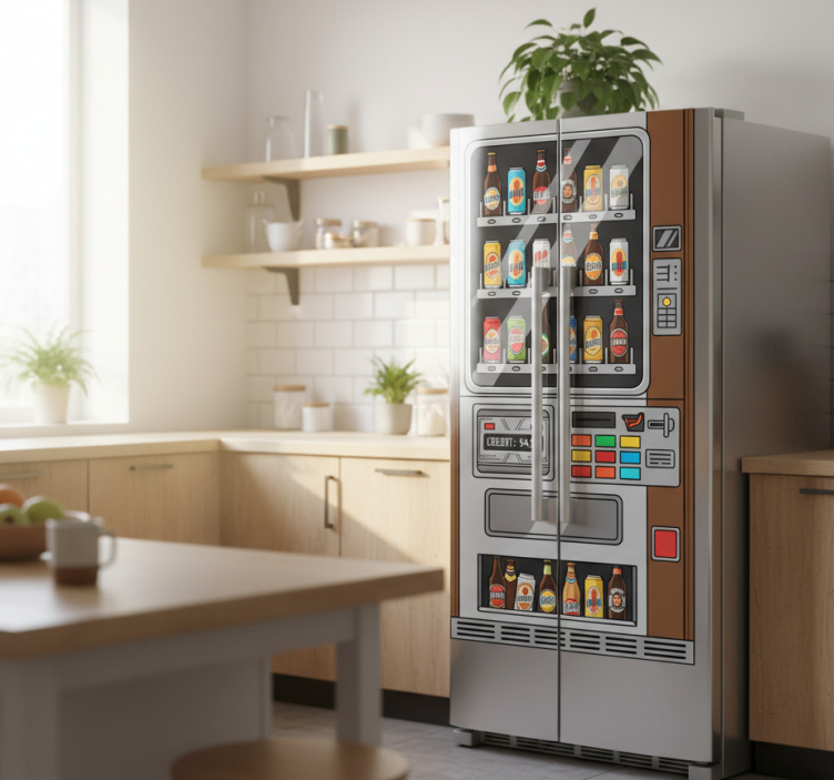 Autocolante para frigorífico máquina de bebidas - TenStickers
