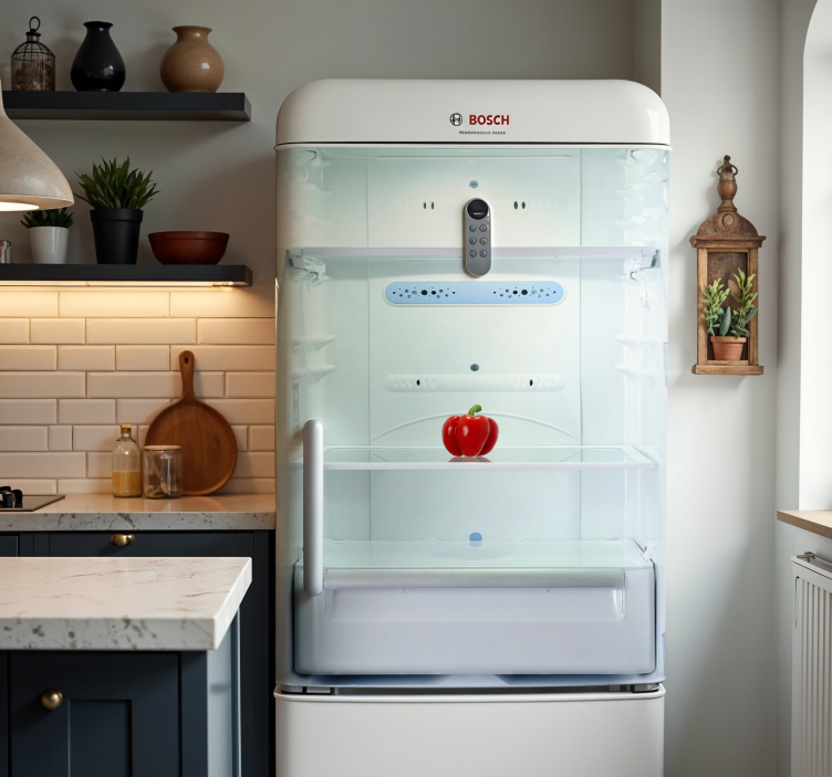 Autocolante para frigorífico prateleiras vazias - TenStickers