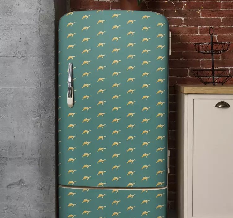 Vinil para frigorífico Tartaruga geométrica - TenStickers