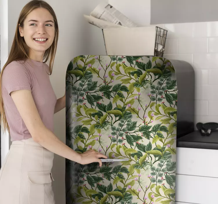 Autocolante para frigorífico Textura Vegetal - TenStickers