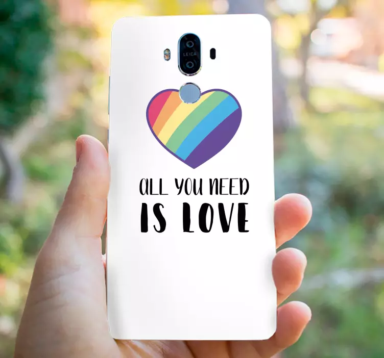 Autocolante para Huawei mensagem de coração de amor - TenStickers