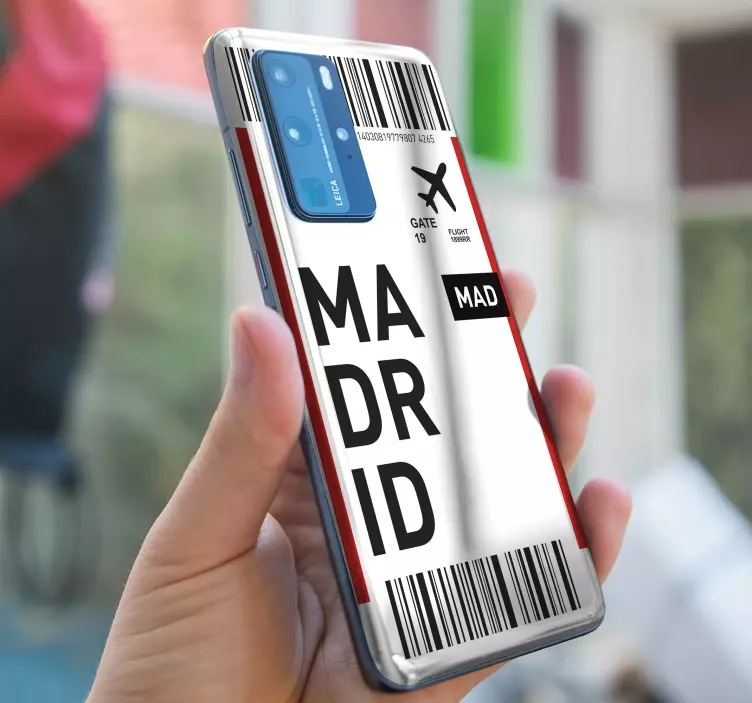 Autocolante para Huawei passe do aeroporto de madri - TenStickers