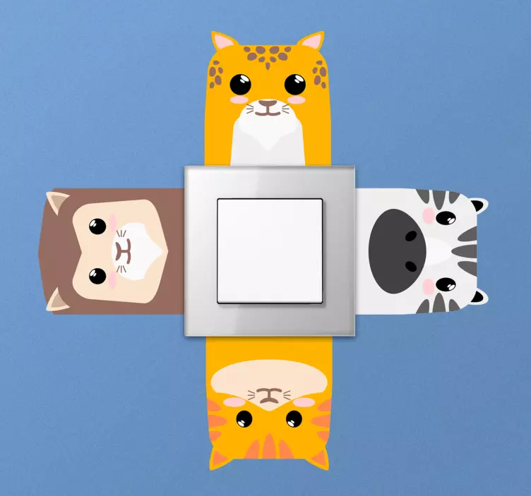 Autocolante para interruptores de animais - TenStickers
