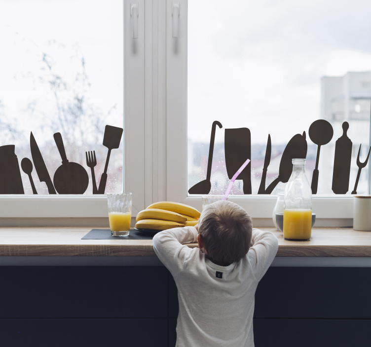 Janela de panelas autocolante de vinil - TenStickers