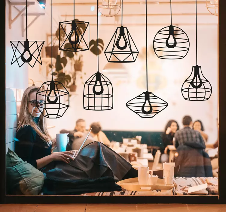 Autocolante para janelas Lâmpadas - TenStickers