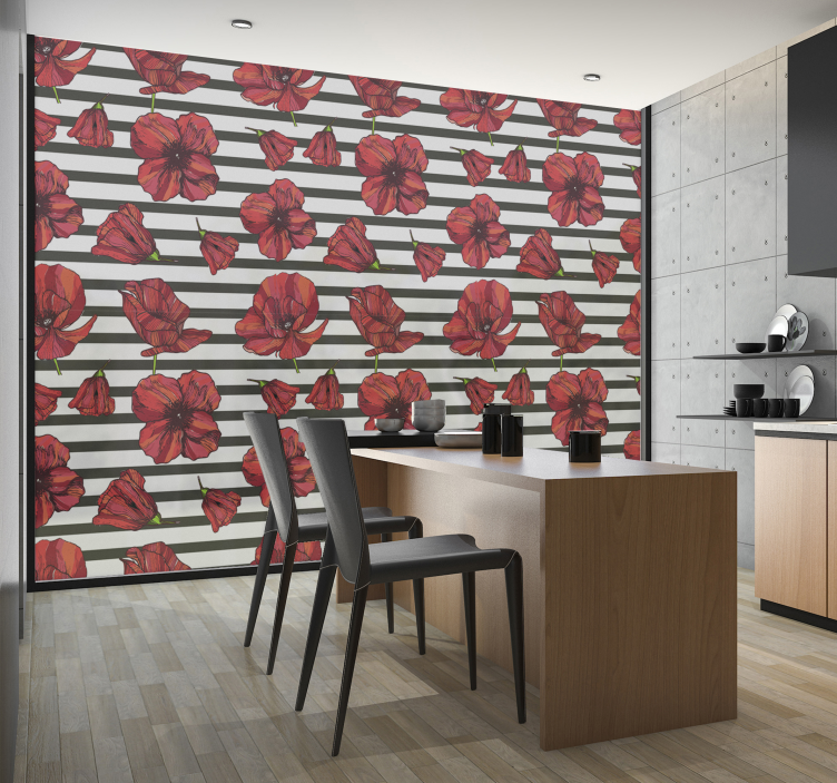 Autocolante para janelas papoilas polacas - TenStickers