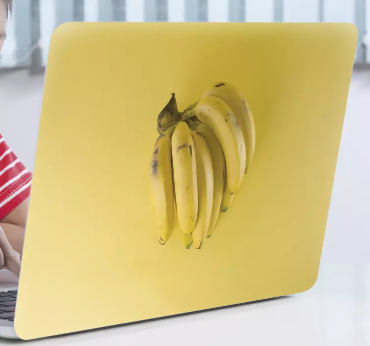 Autocolante para laptop arte em cacho de banana - TenStickers
