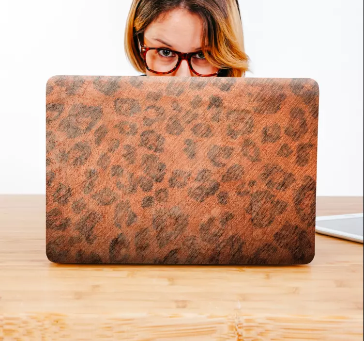 Autocolante para laptop capa com estampa de leopardo - TenStickers