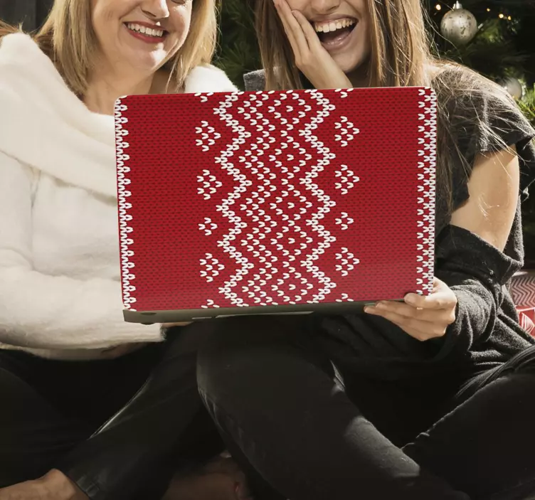 Autocolante para laptop capa de padrão de malha - TenStickers