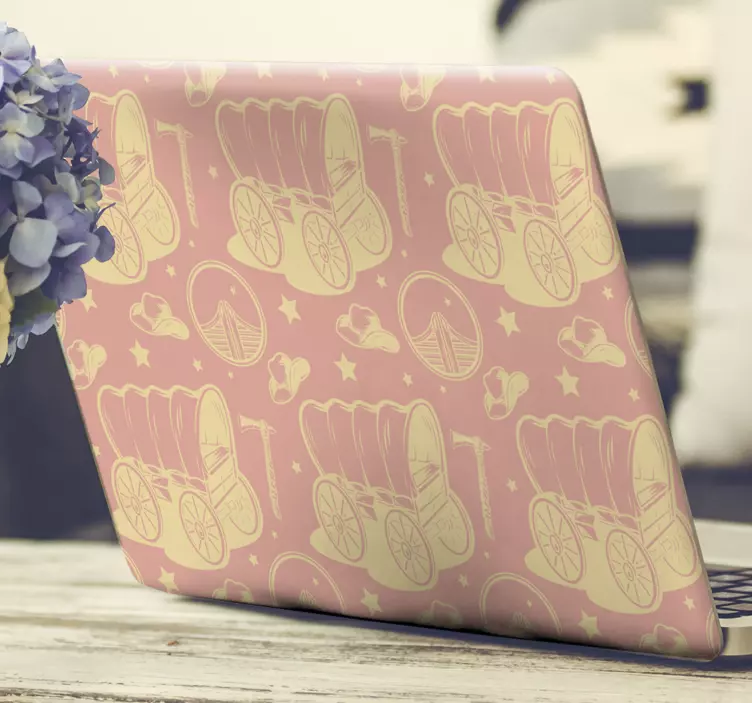 Autocolante para laptop carrinhos de bebê fofos - TenStickers