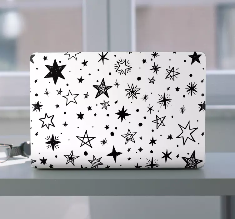 Autocolante para laptop padrão de céu estrelado - TenStickers