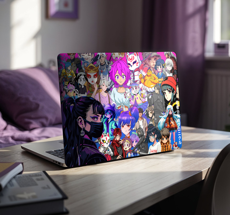 Autocolante para laptop personagens de anime - TenStickers