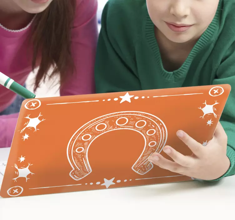 Autocolante para laptop superfície de jogo ferradura - TenStickers