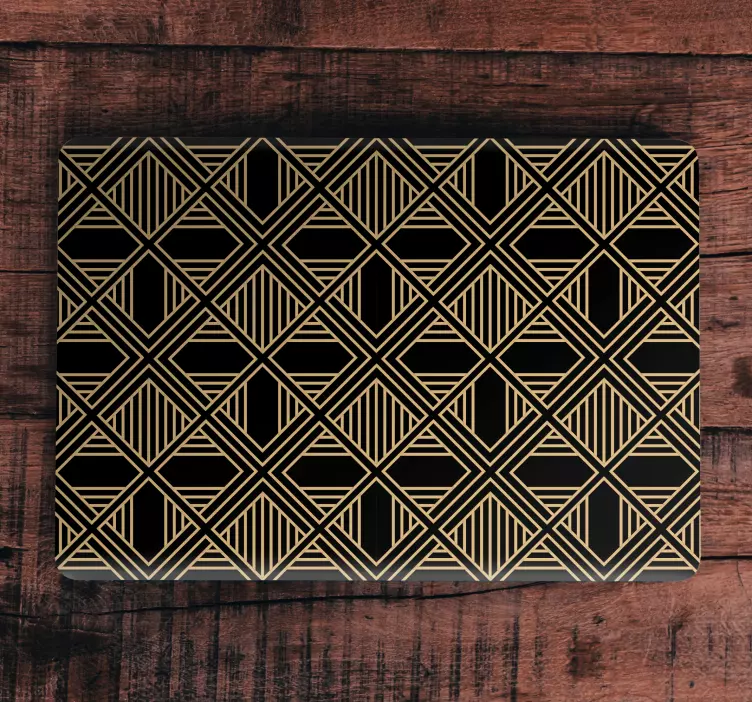 Autocolante para laptop superfície texturizada geométrica - TenStickers