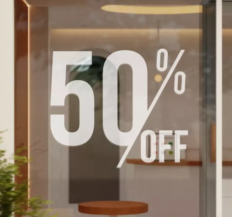 Autocolante para montras descontos - TenStickers