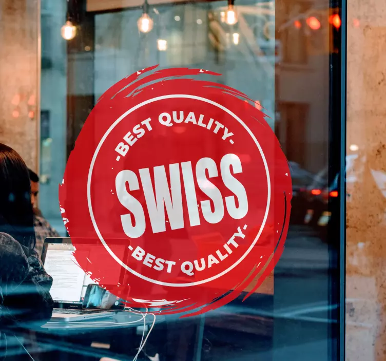 Autocolante para montras emblema do selo de qualidade - TenStickers