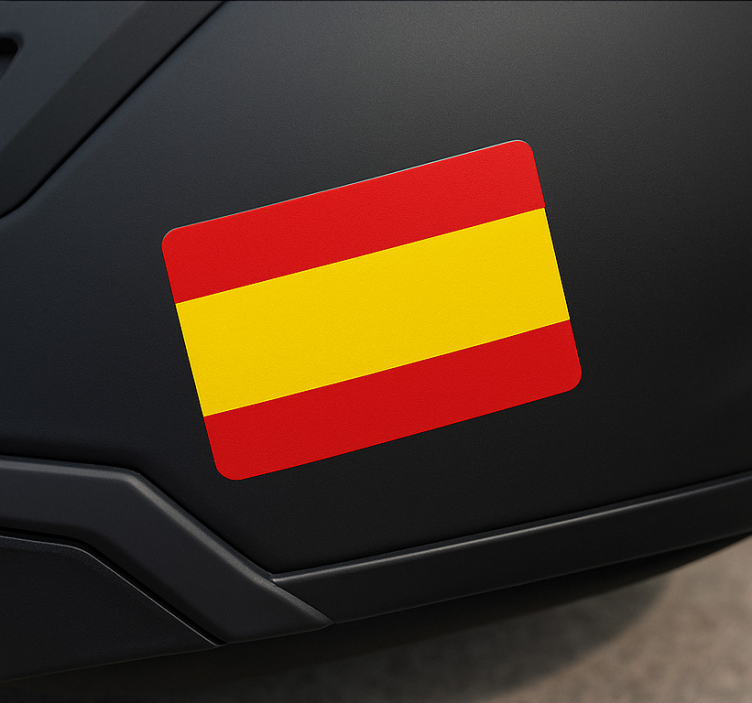 Autocolante para motas bandeira da espanha para capacete - TenStickers