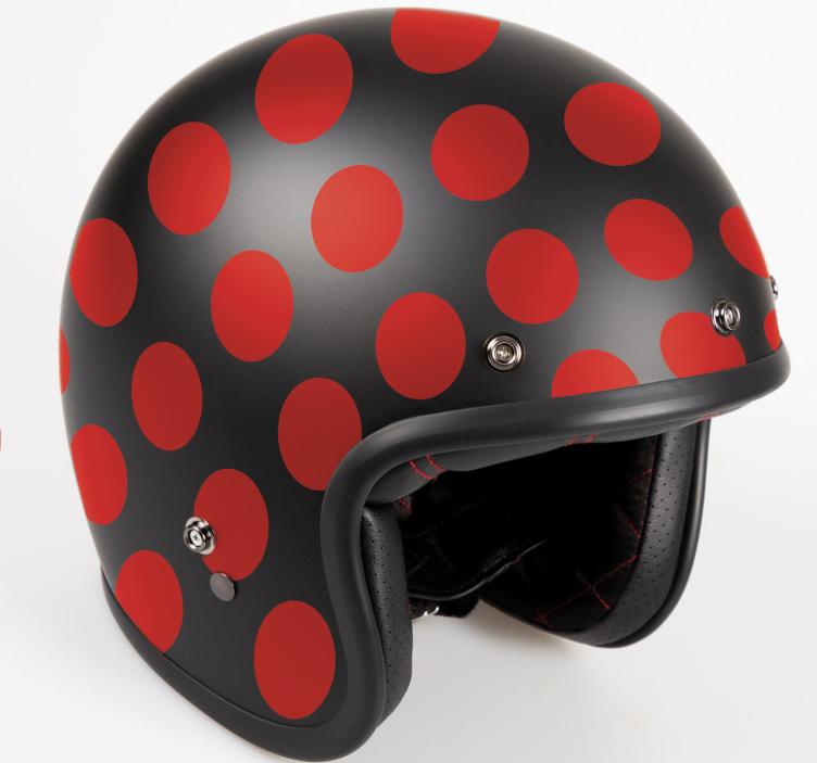 Autocolante para motas conjunto de pontos vermelhos - TenStickers