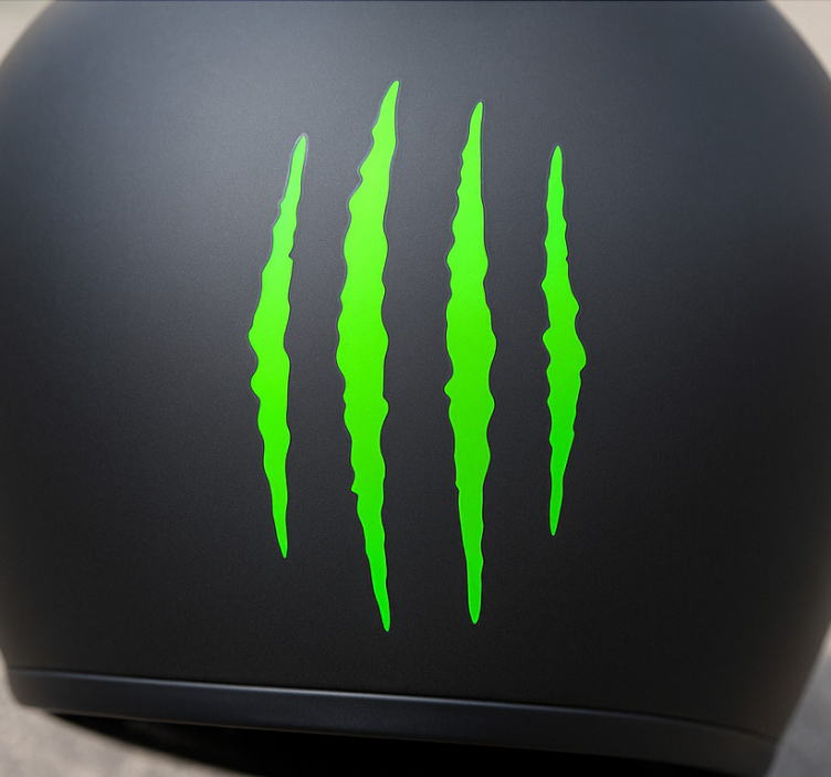 Autocolante para motas design de arranhões monocromáticos - TenStickers