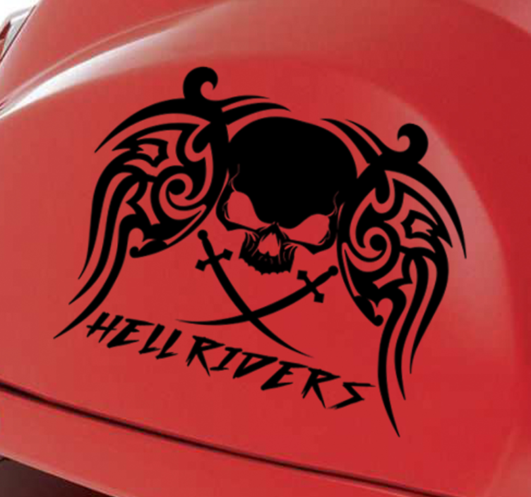 autocolante para motas hell riders - TenStickers