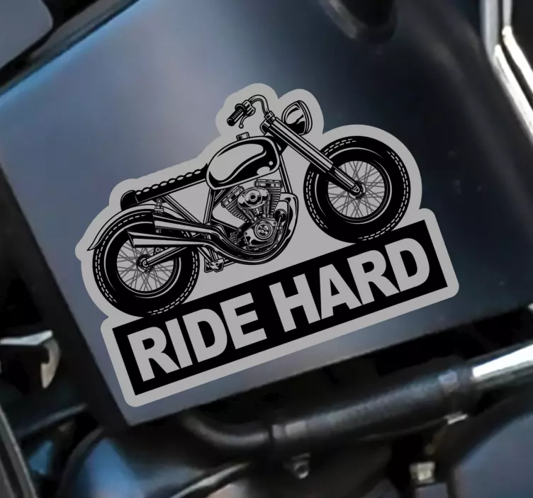 Autocolante para motas Ride Hard - TenStickers
