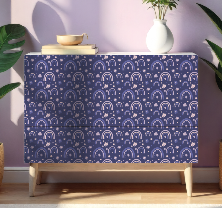 Autocolante para móveis arco-íris roxo - TenStickers
