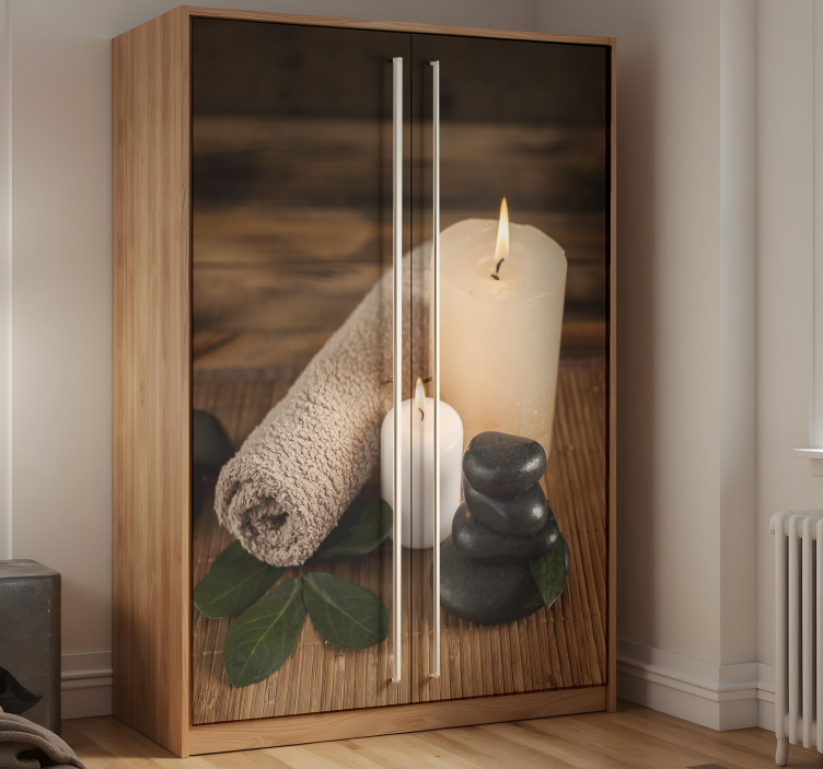 Autocolante para móveis cena serena de banheiro - TenStickers