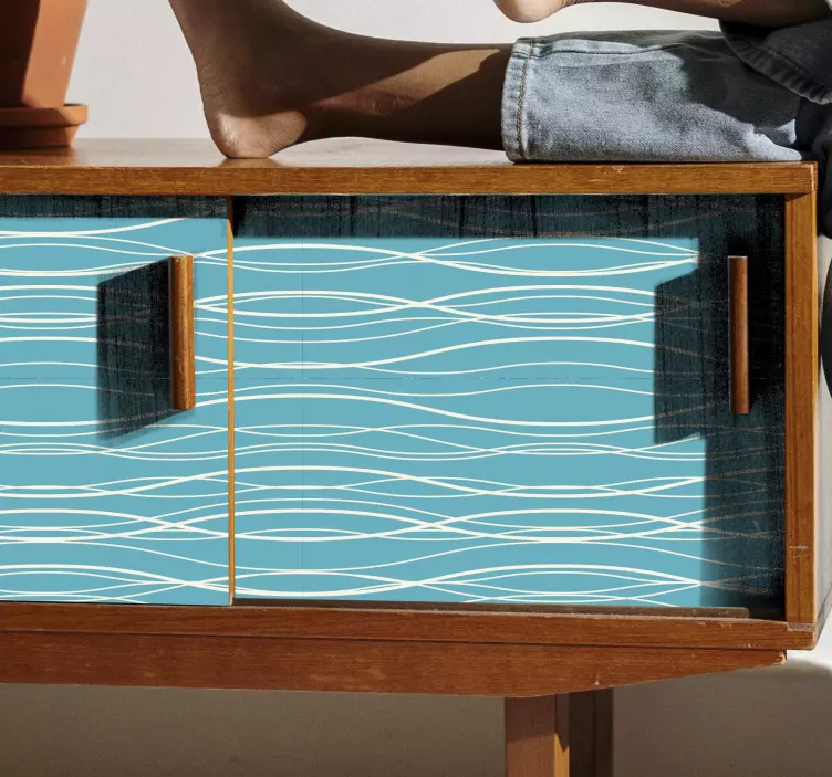 Autocolante para móveis com superfície ondulada - TenStickers