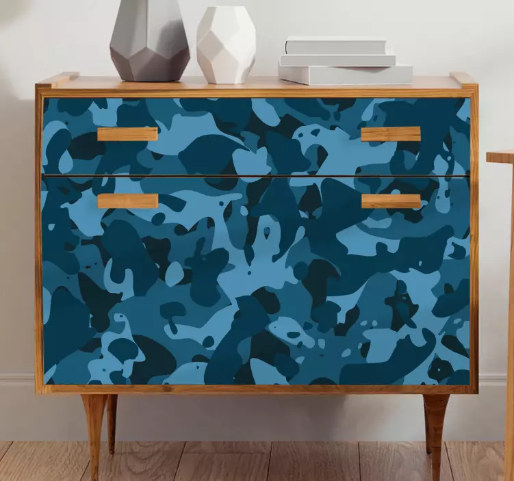 Autocolante para móveis detalhes com padrão camuflado - TenStickers