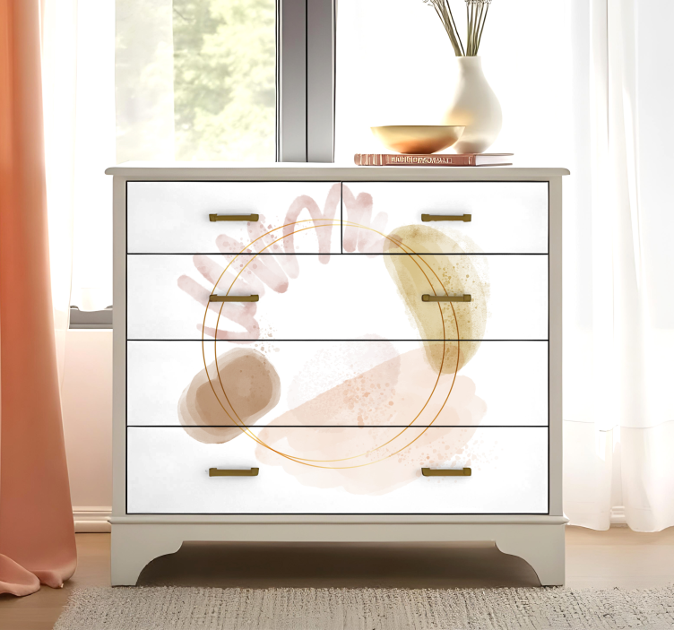 Autocolante para móveis formas abstratas elegantes - TenStickers