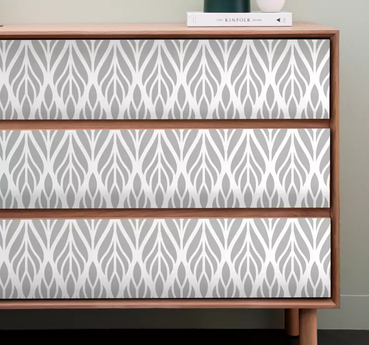 Autocolante para móveis padrão de folha elegante - TenStickers