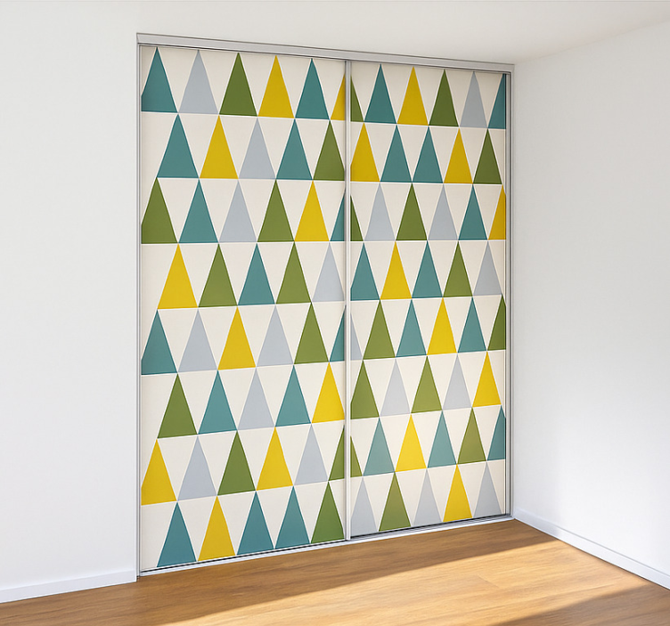 Autocolante para móveis triângulos minimalistas - TenStickers