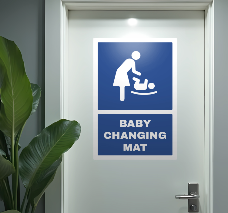 Autocolante para porta baby changing mat - TenStickers