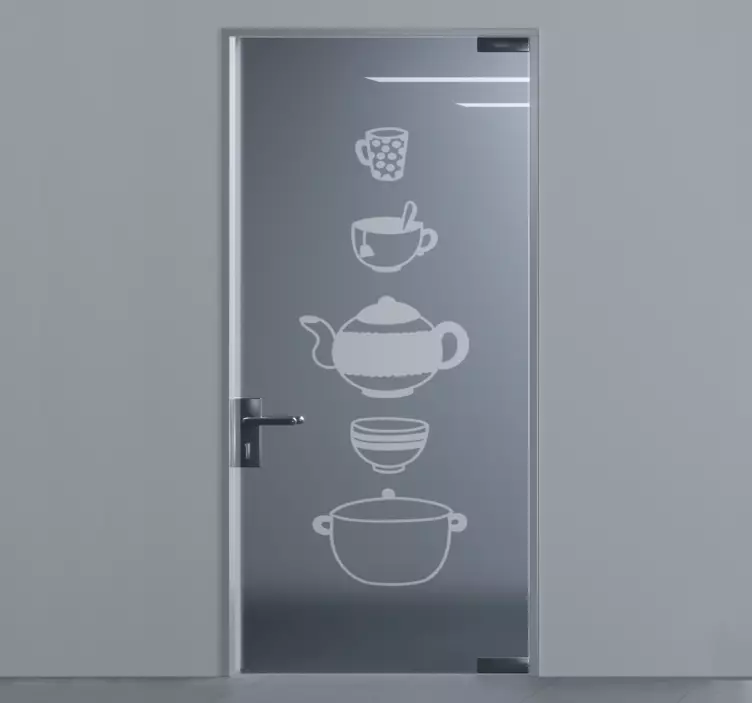 Autocolante para porta utensílios de cozinha - TenStickers