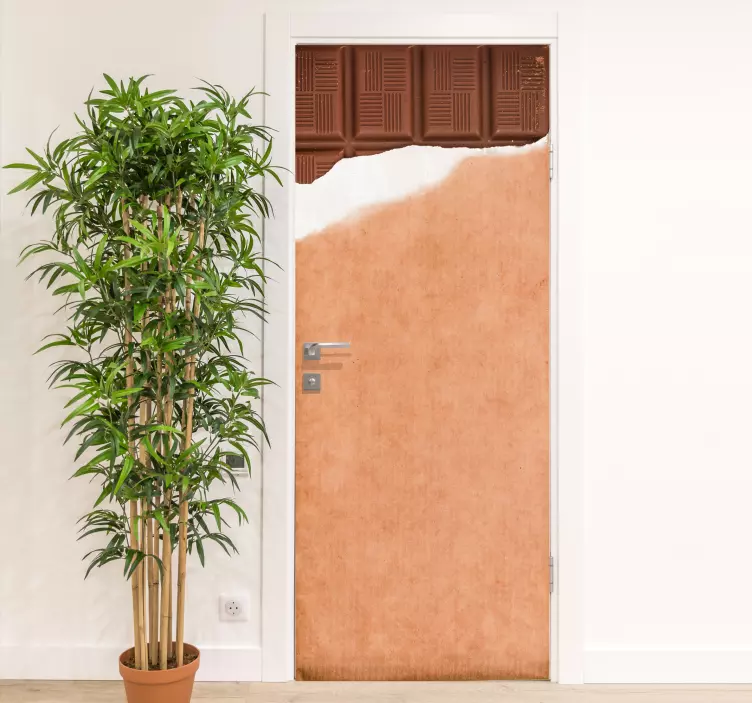 Autocolante para porta entrada de chocolate - TenStickers