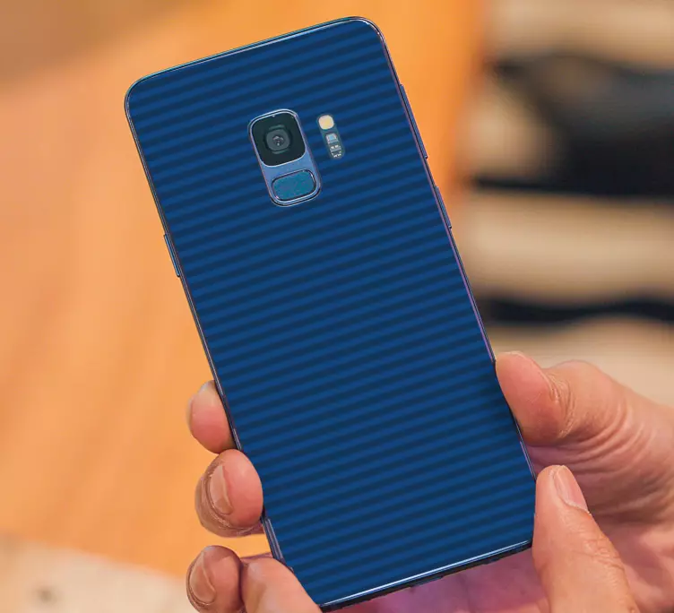 Autocolante para Samsung capa azul listrada - TenStickers