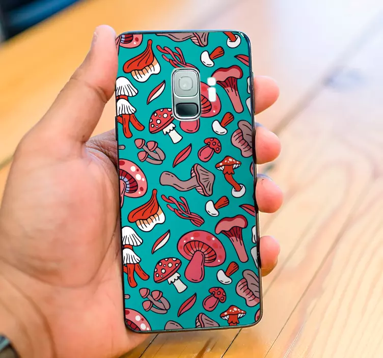 Autocolante para Samsung conceito de cogumelo colorido - TenStickers