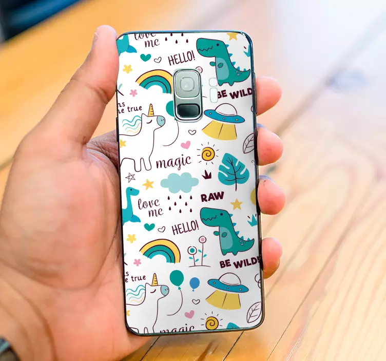 Autocolante para samsung criaturas fantásticas divertidas - TenStickers