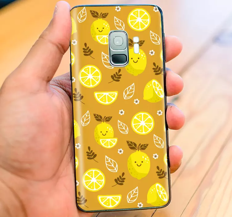 Autocolante para samsung estampa de limão alegre - TenStickers