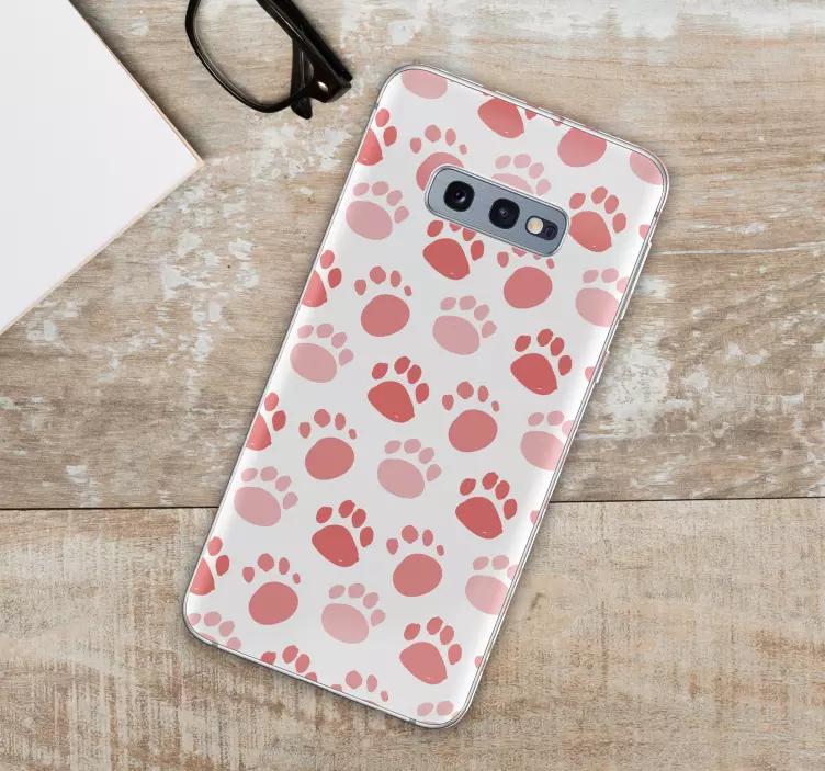 Autocolante para smartphone Samsung Pegadas de cão - TenStickers