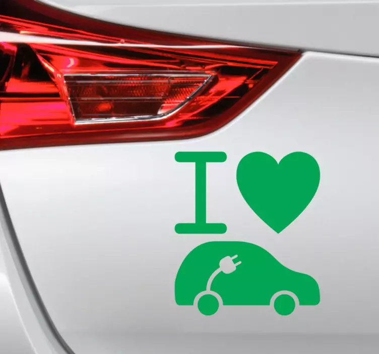 Autocolante para veículos carro elétrico - TenStickers