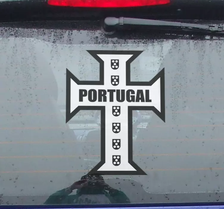 Autocolante para veículos cruz portuguesa - TenStickers