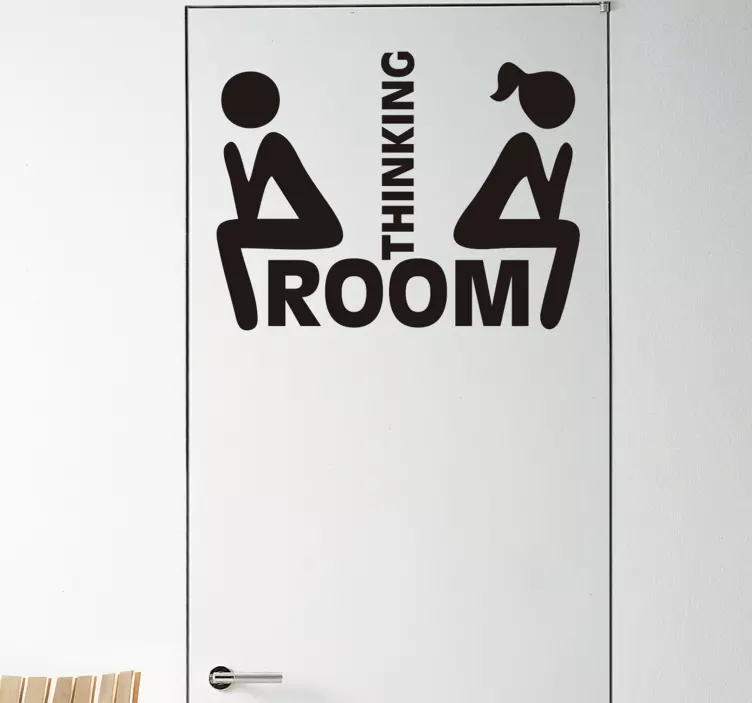 Autocolante para WC Thinking room - TenStickers