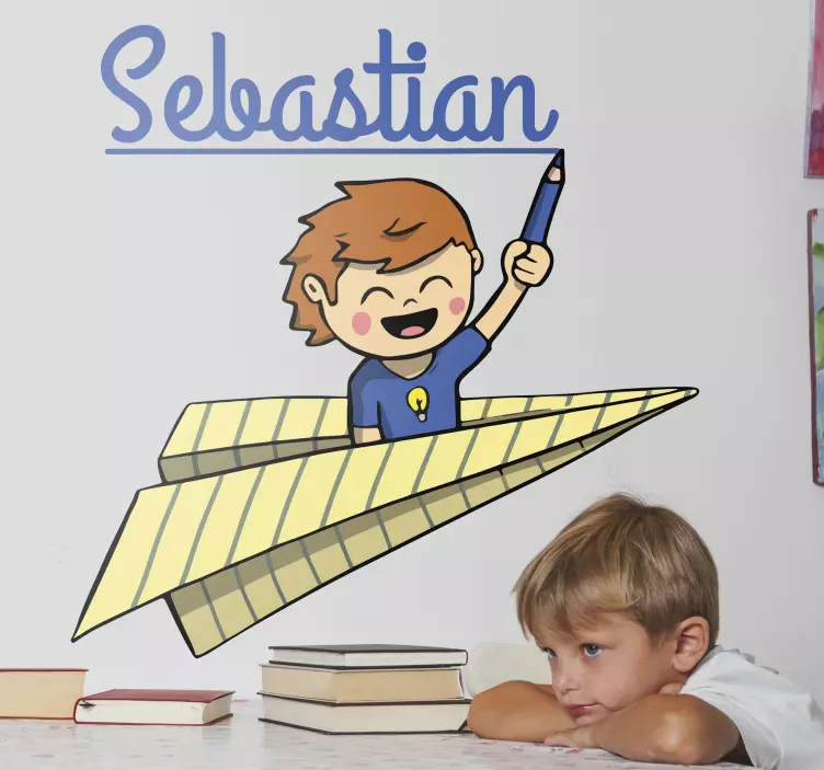 Autocolante personalizado estudante - TenStickers