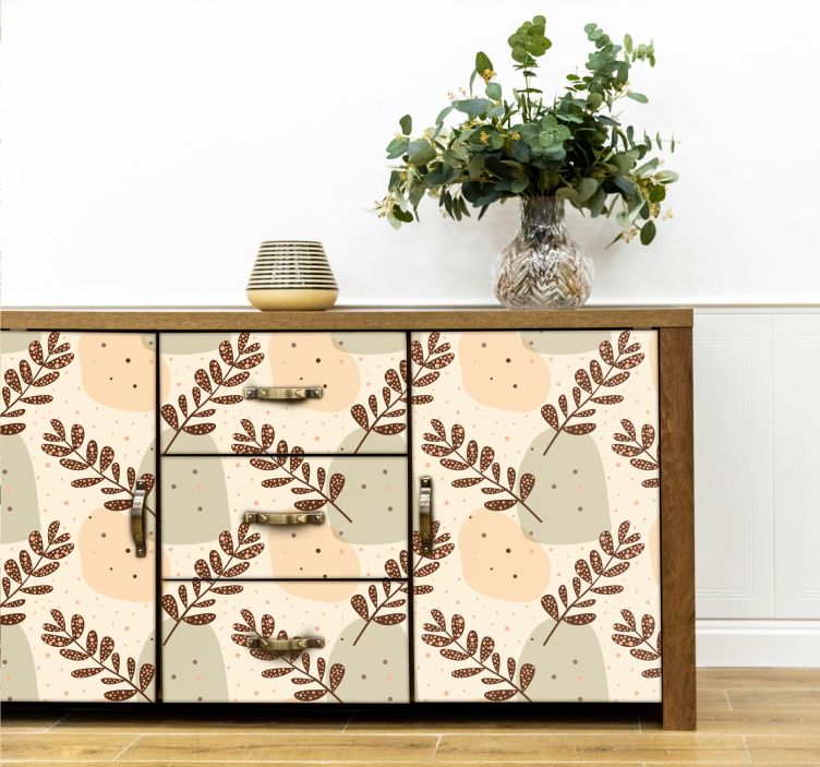 Autocolante plantas ramas estéticas pastel - TenStickers