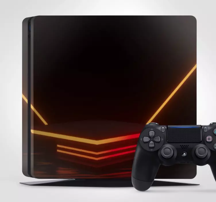 Autocolante PS4 padrão de luzes de neon - TenStickers